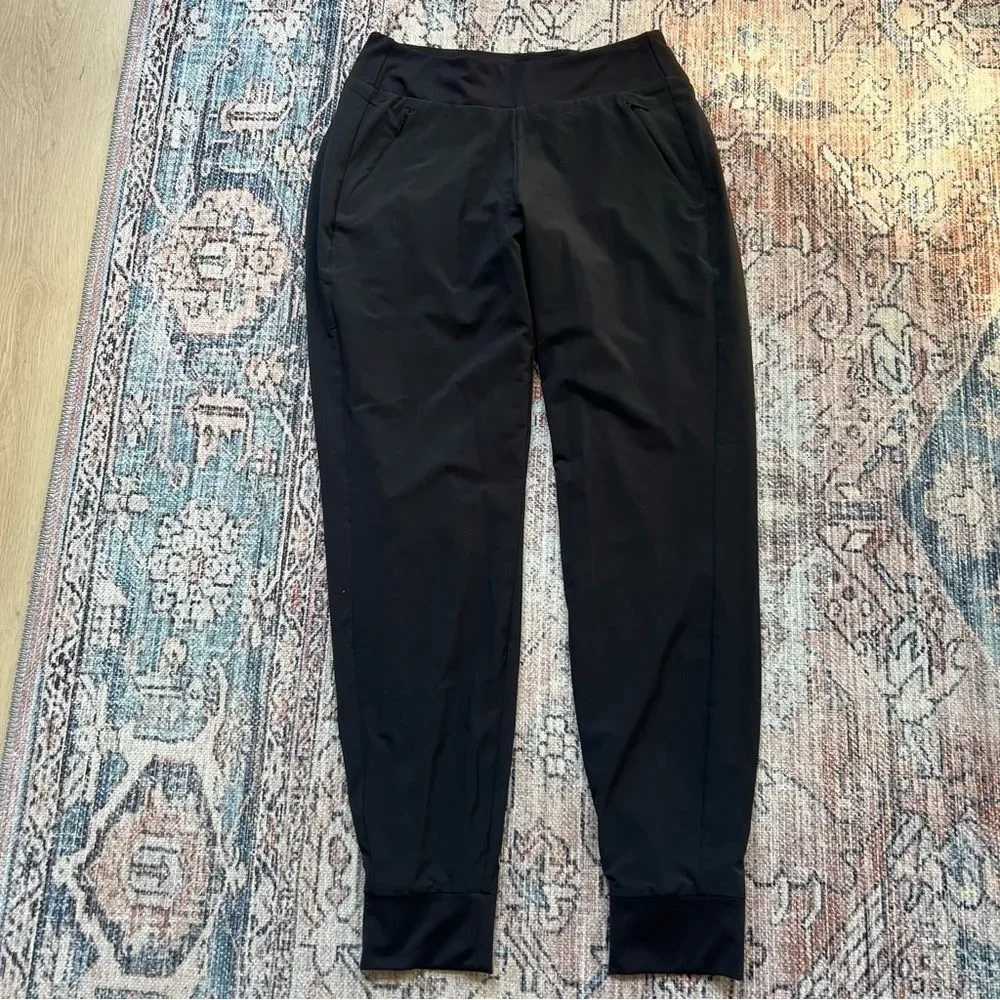ATHLETA Lined Soho Lined Jogger Pants Black Size 8 Tall - Picture 5 of 14